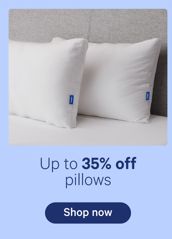 Up to 35% off pillows