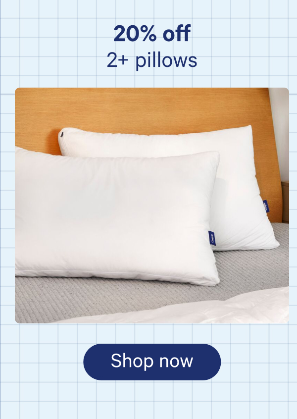 20% off 2+ pillows