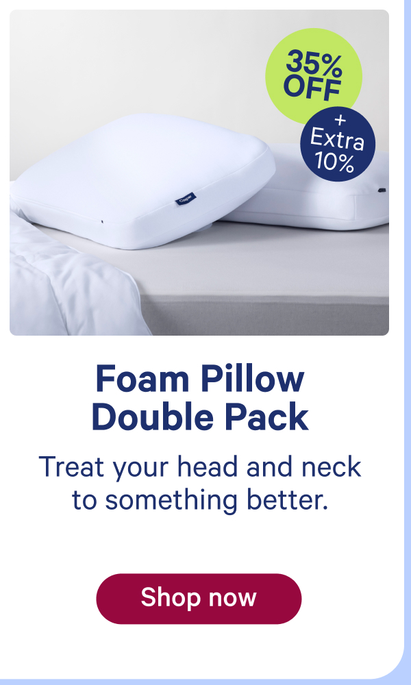 foam pillow double pack