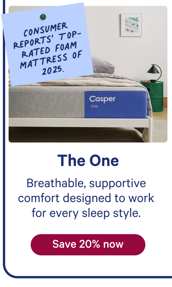 The One; save 20% now