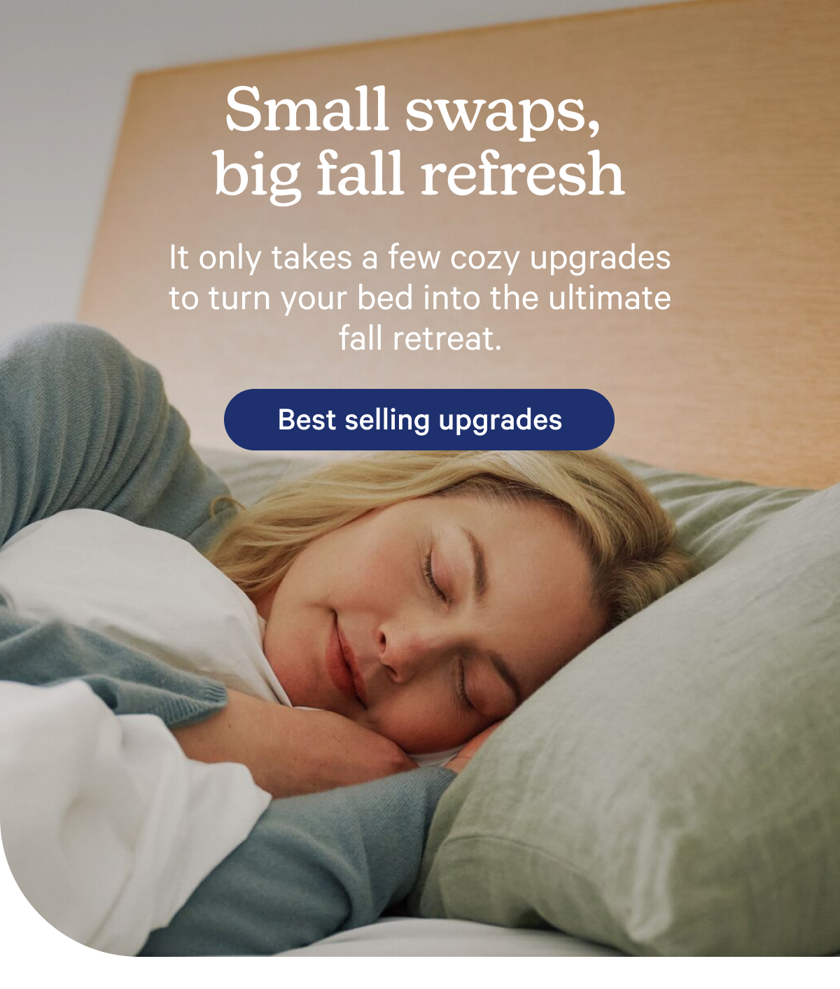 Small swaps, big fall refresh. It only takes a few cozy upgrades to turn your bed into the ultimate fall retreat. 