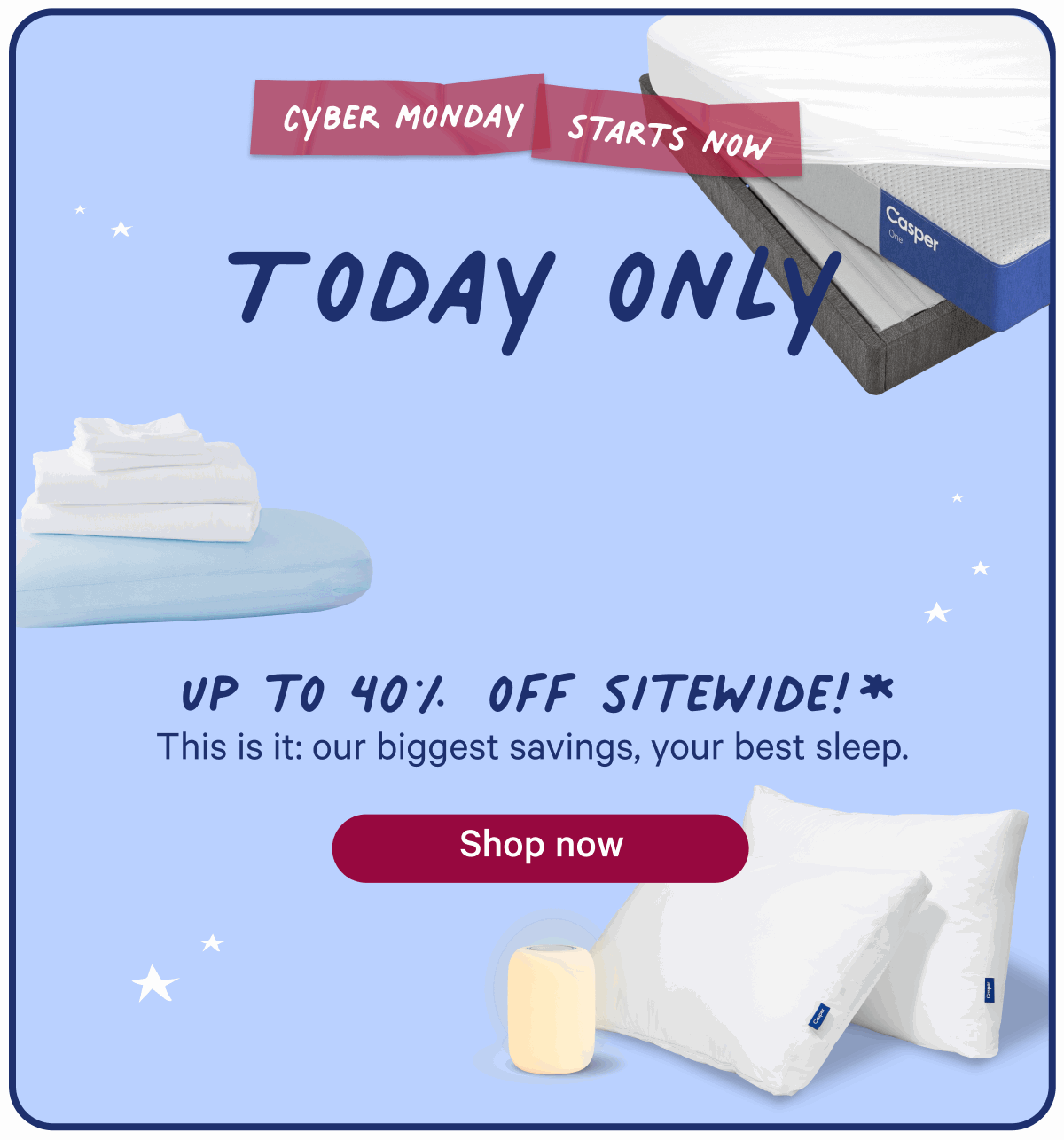 up to 40% off sitewide