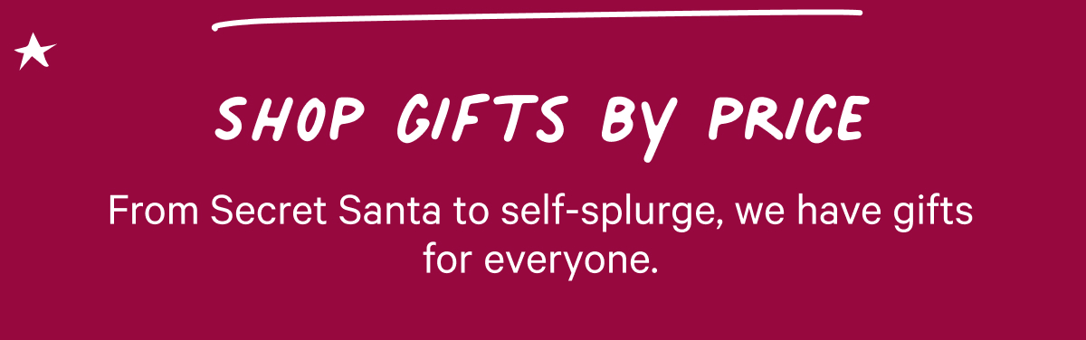 Shop gifts by price