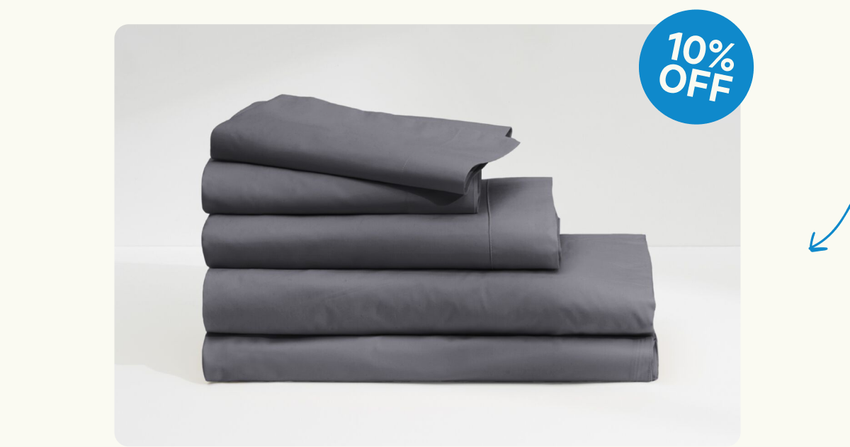 10% off bedding