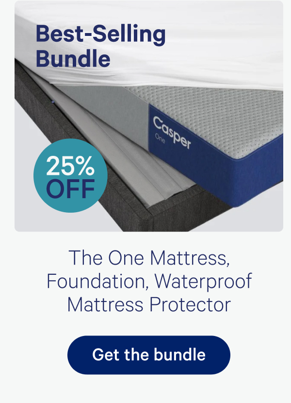 Best-Selling Bundle; 25% off; The One Mattress, Foundation, Waterproof Mattress Protector