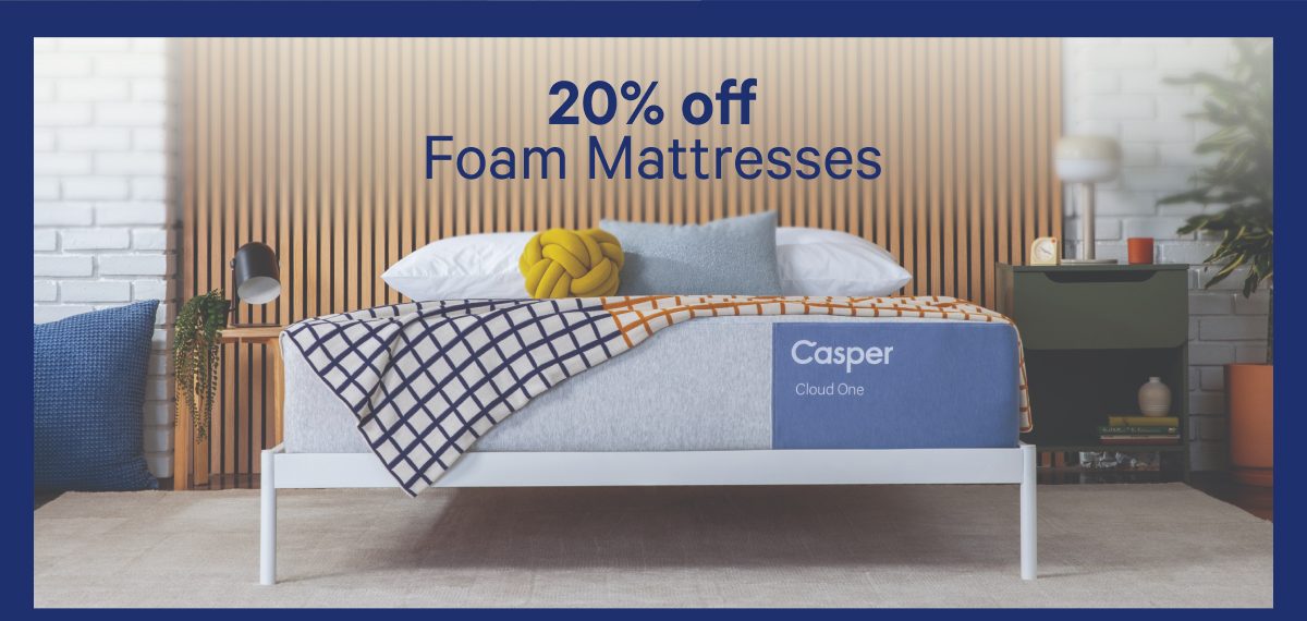 20% off Foam Mattresses