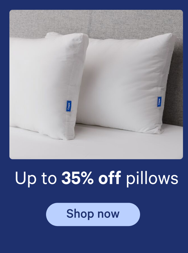 Up to 35% off pillows