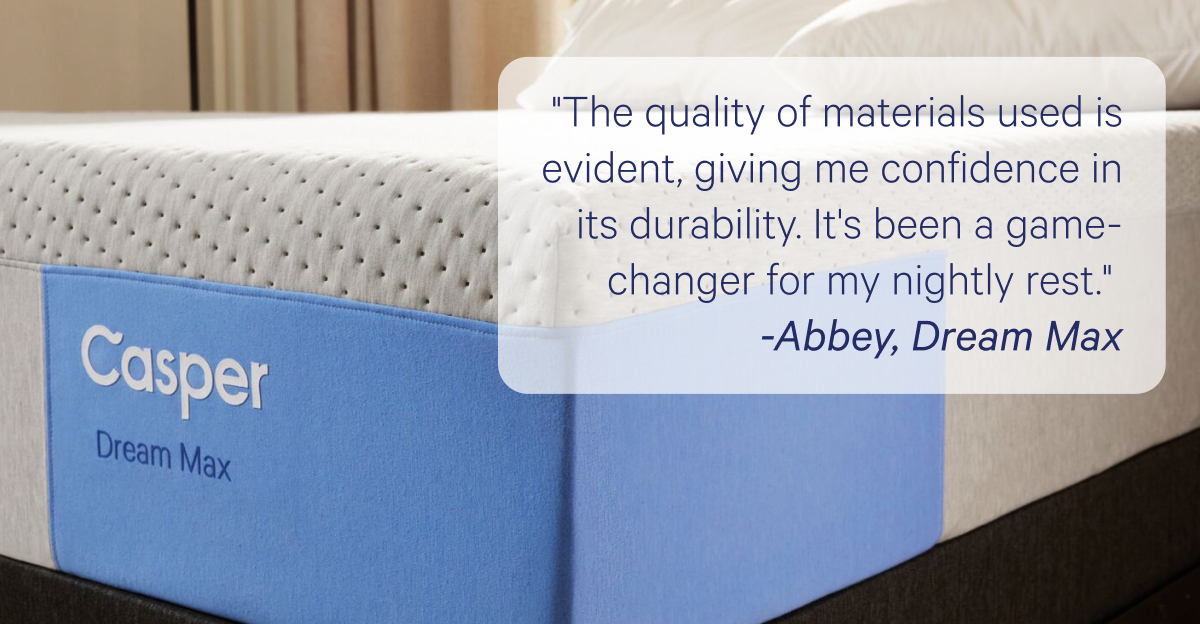 ''The quality of materials used is evident, giving me confidence in its durability. It's been a game-changer for my nightly rest.''