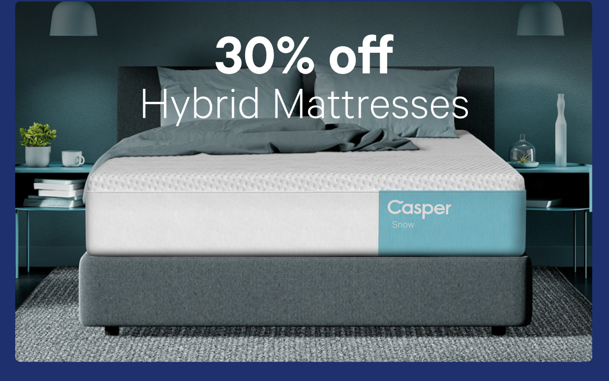 30% off Hybrid Mattresses