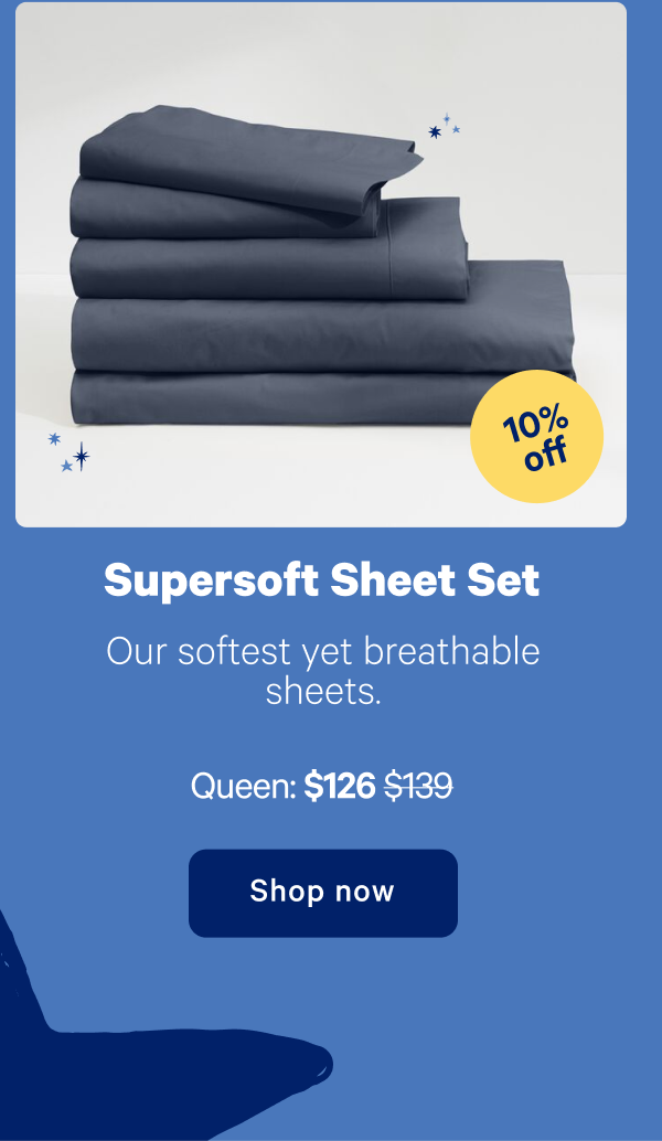 Supersoft Sheet Set; Take a deep breath with breathable sheets.