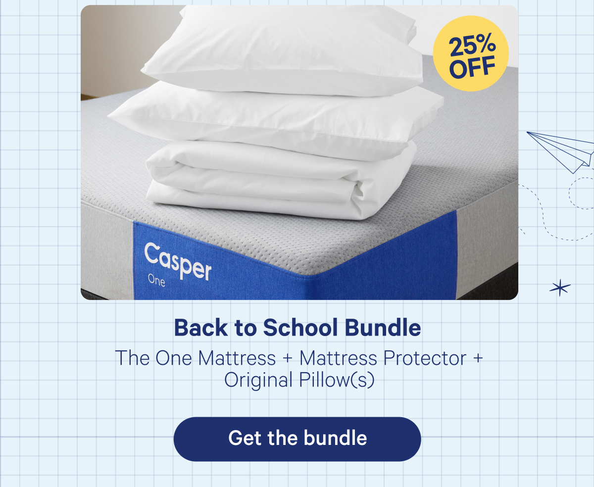 Back to School Bundle; The One Mattress + Mattress Protector + Original Pillow(s)