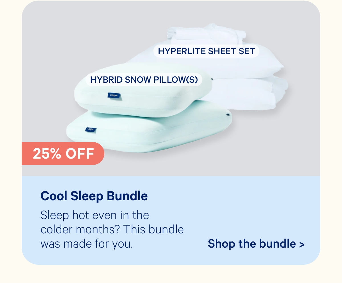 Cool Sleep Bundle; Sleep hot even in the colder months? This bundle was made for you.