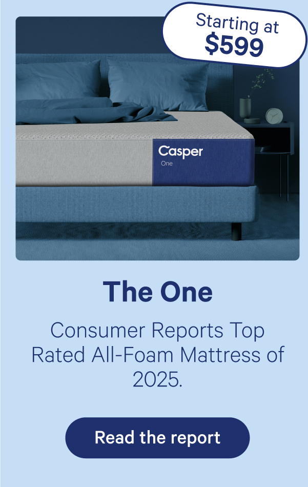 The One; Consumer Reports Top Rated All-Foam Mattress of 2025.