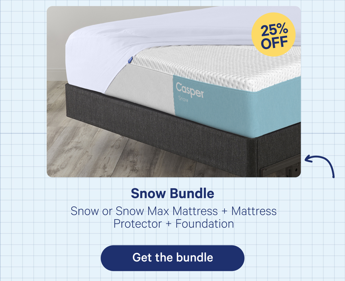 Snow Bundle; Snow or Snow Max Mattress + Mattress Protector + Foundation