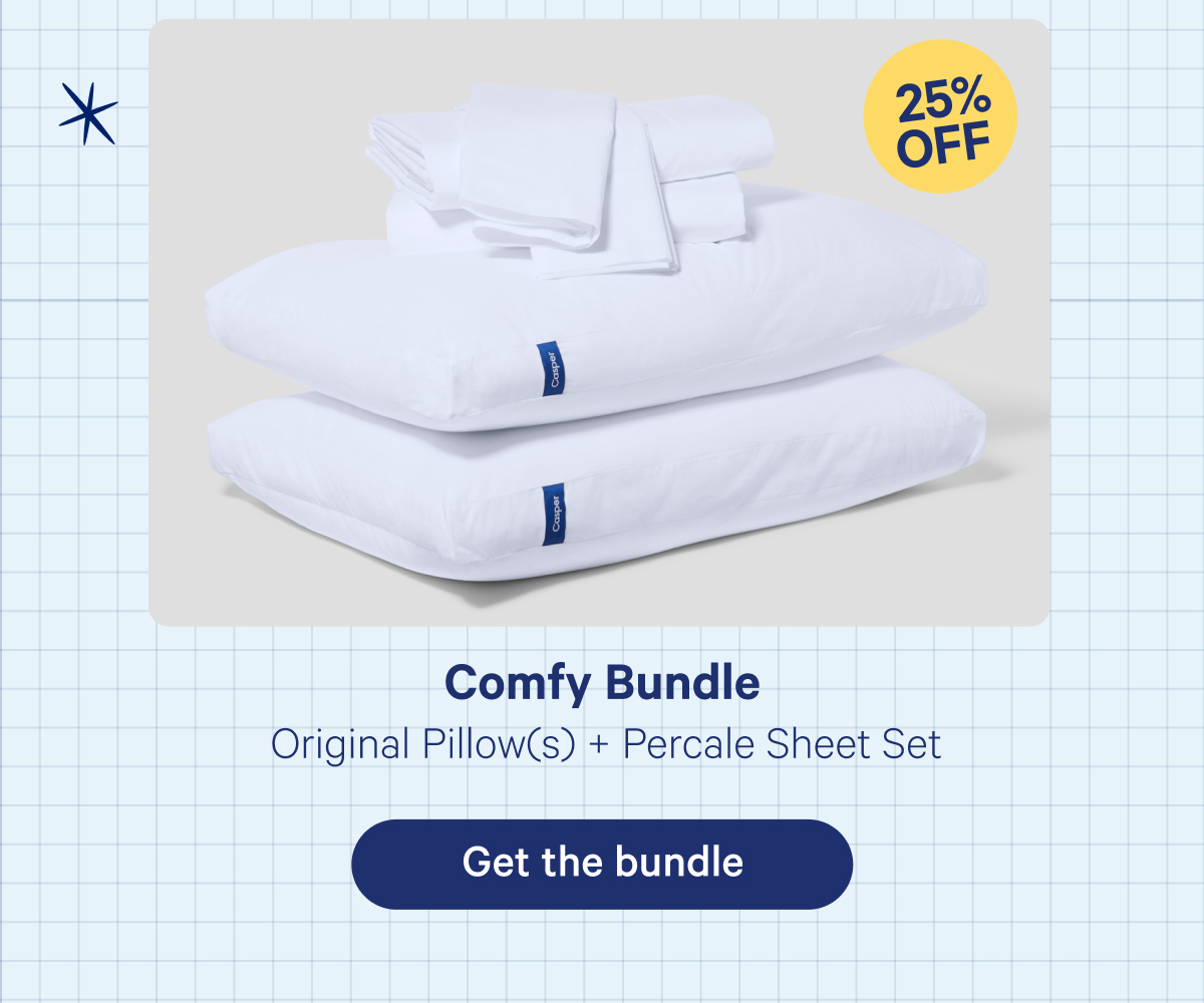 Comfy Bundle; Original Pillow(s) + Percale Sheet Set
