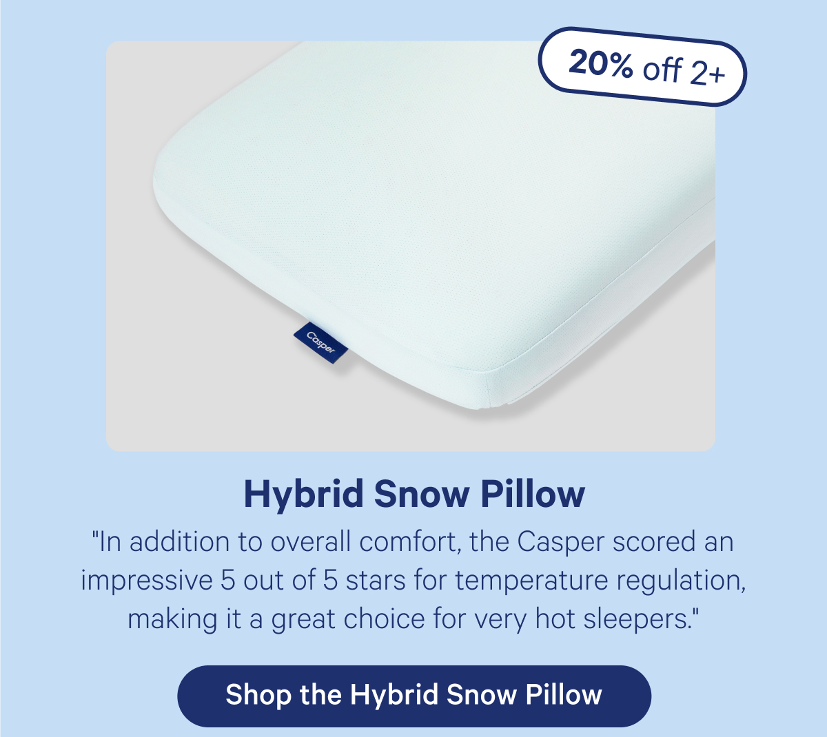 Hybrid Snow Pillow