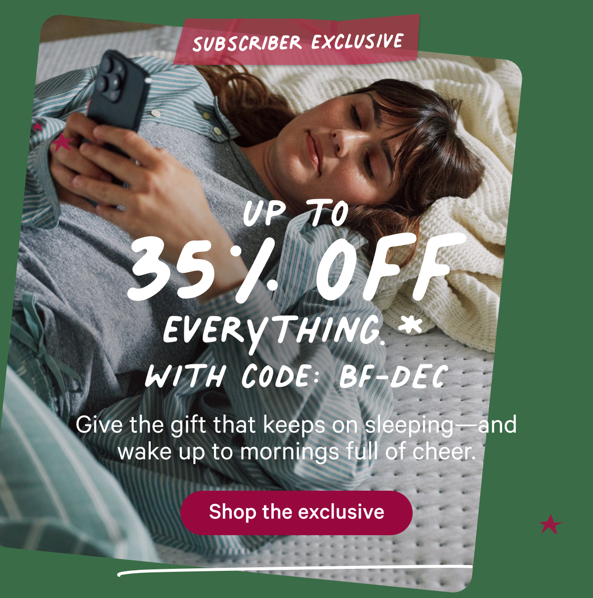 Up to 35% off everything