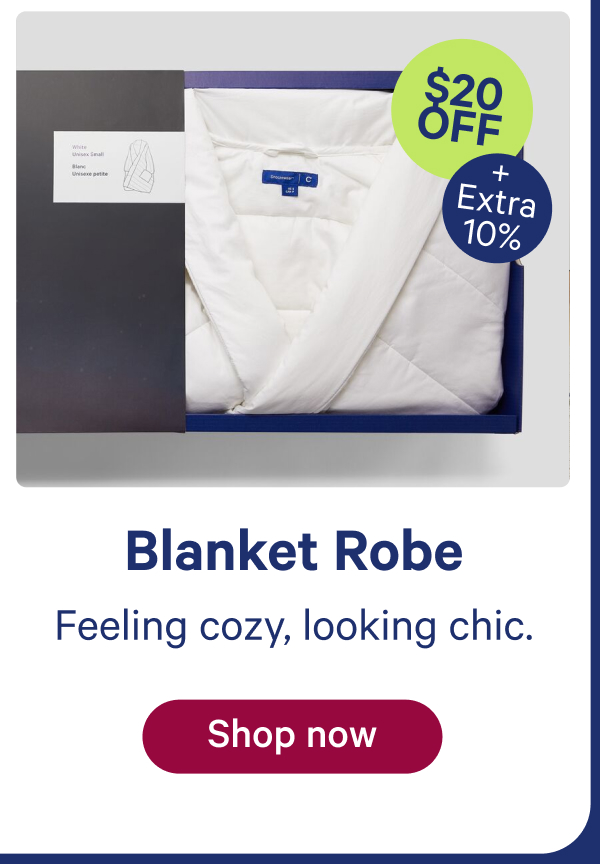 blanket robe; feeling cozy, looking chic