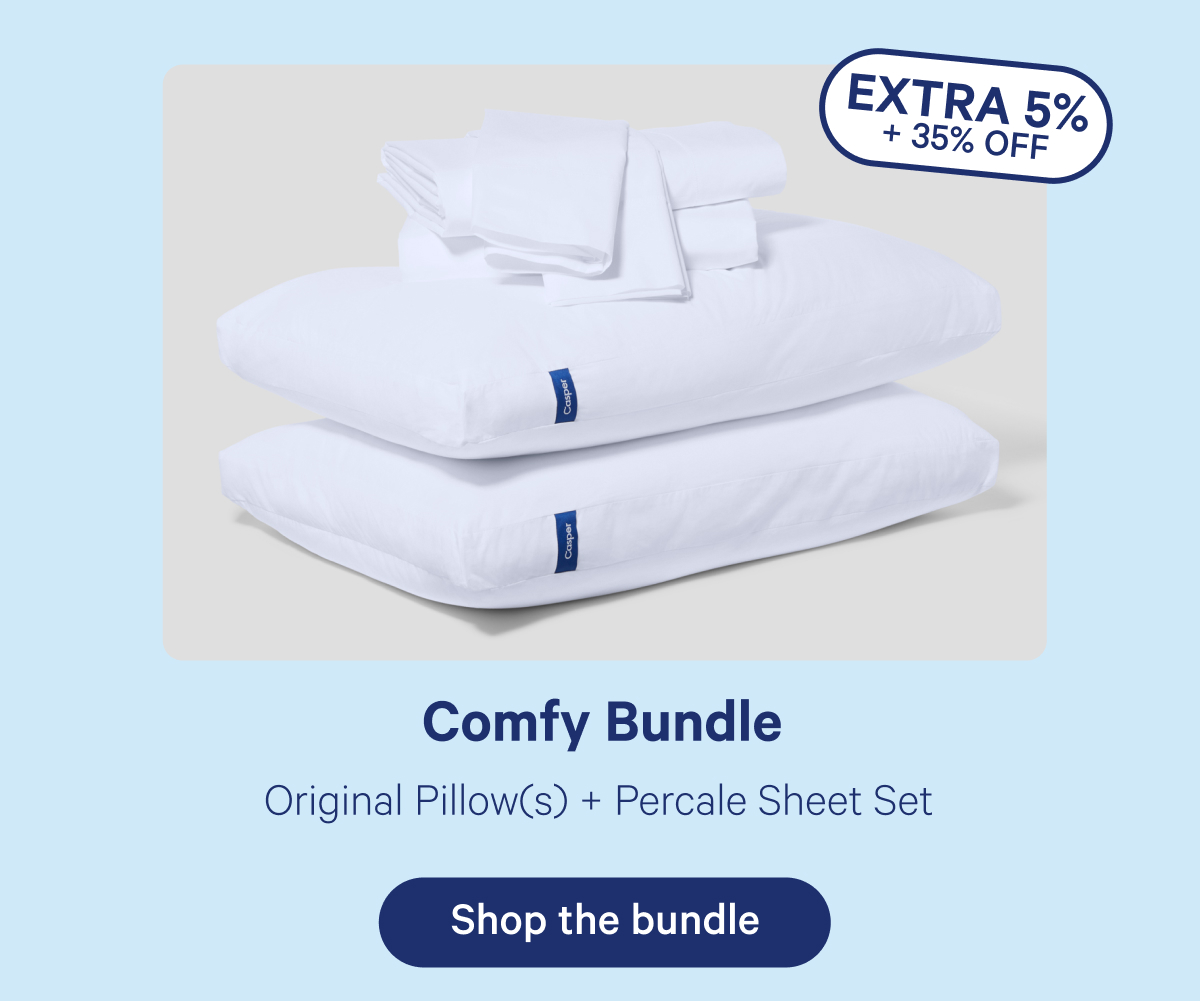 Comfy Bundle; Original Pillow(s) + Percale Sheet Set