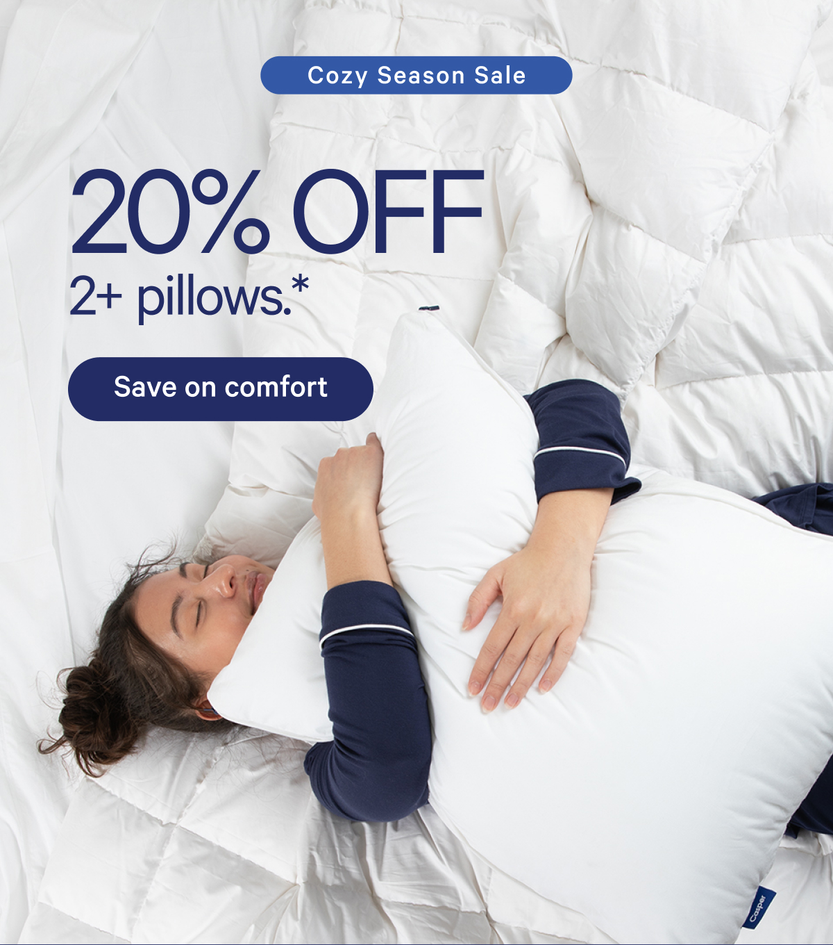 Cozy Season Sale; 20% off 2+ pillows.*