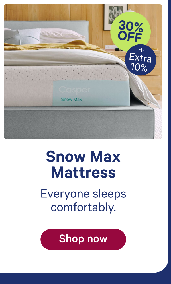 snow max mattress; everyone sleeps comfortably