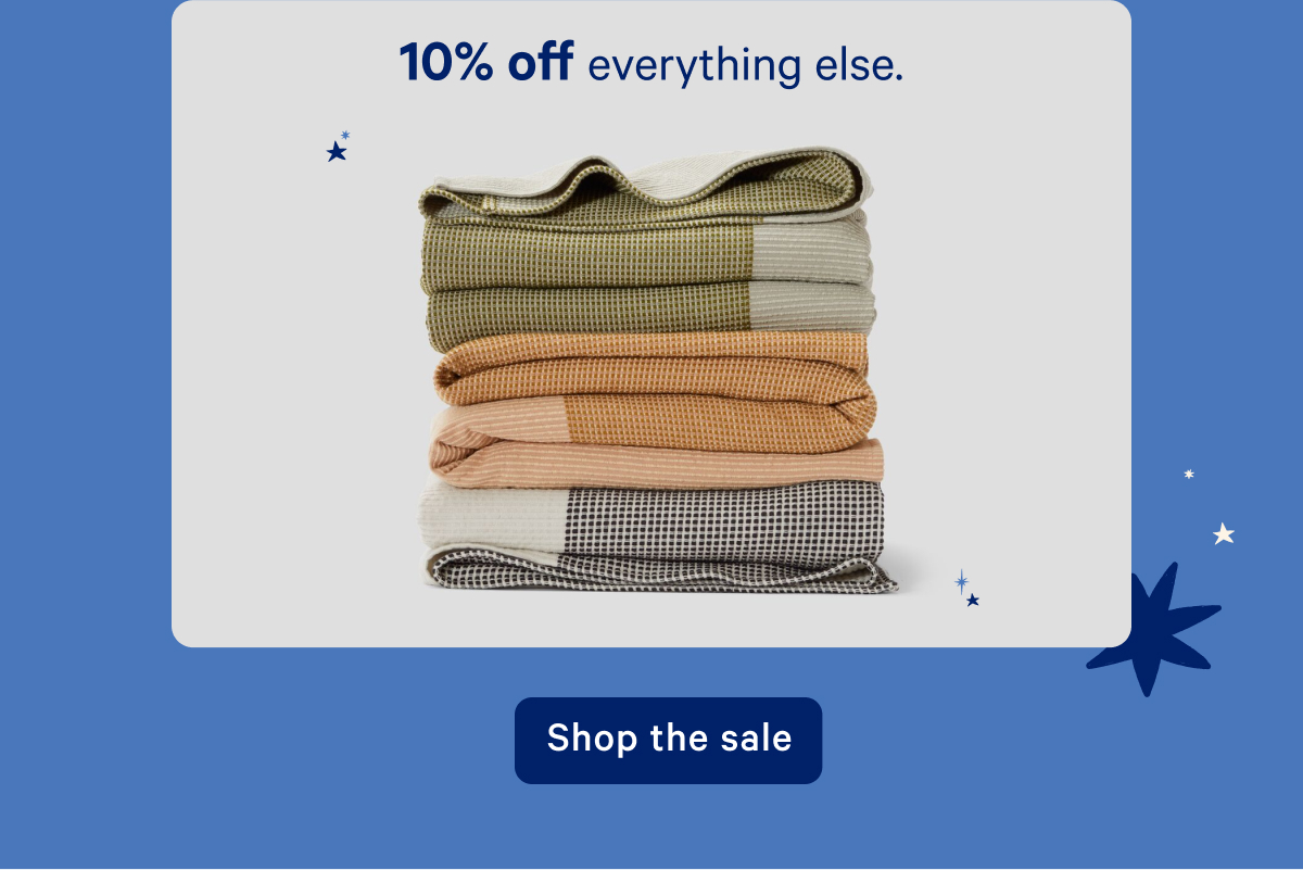 10% off everything else.