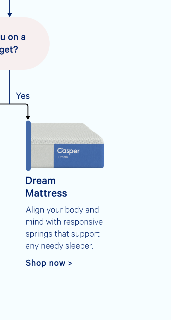 Dream Mattress; Align your body and mind with responsive springs that support any needy sleeper.