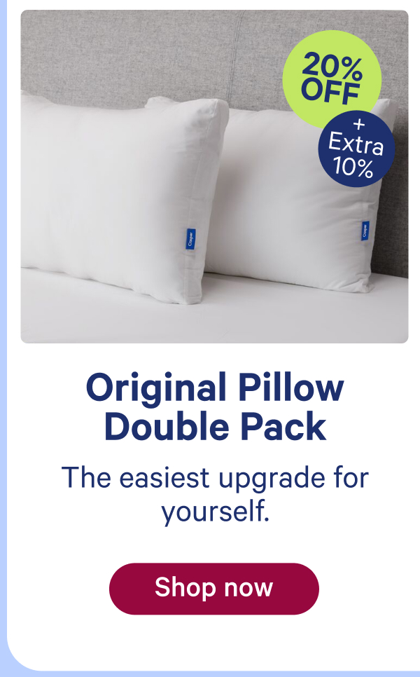 original pillow double pack; the easiest upgrade for yourself.