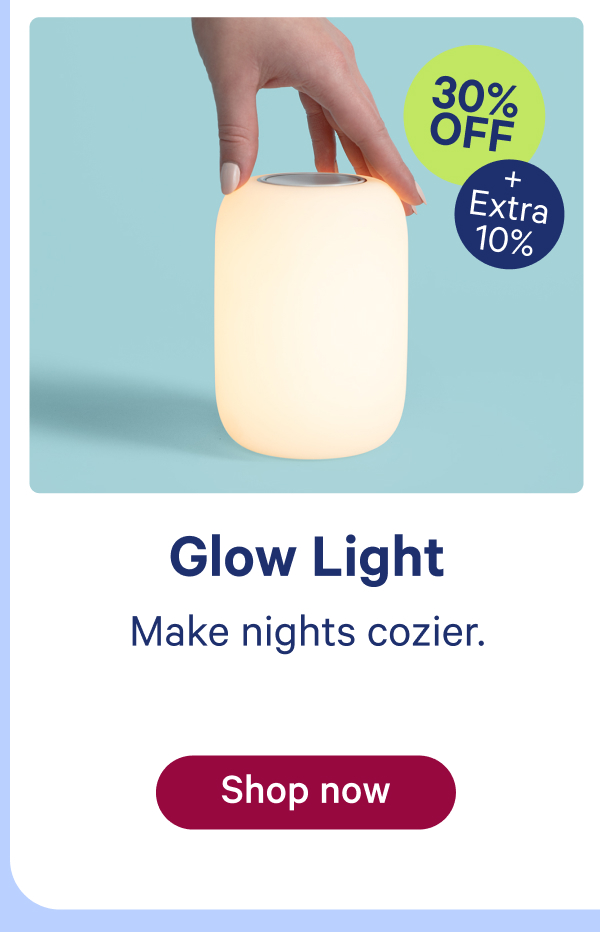glow light; make nights cozier