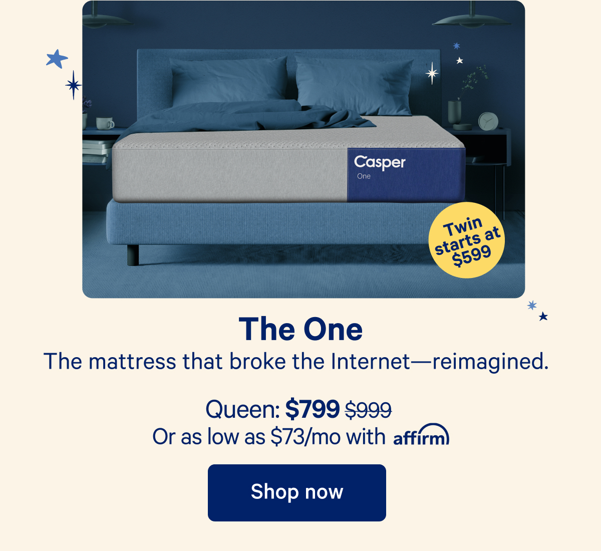 The One; The mattress that broke the Internet — reimagined.