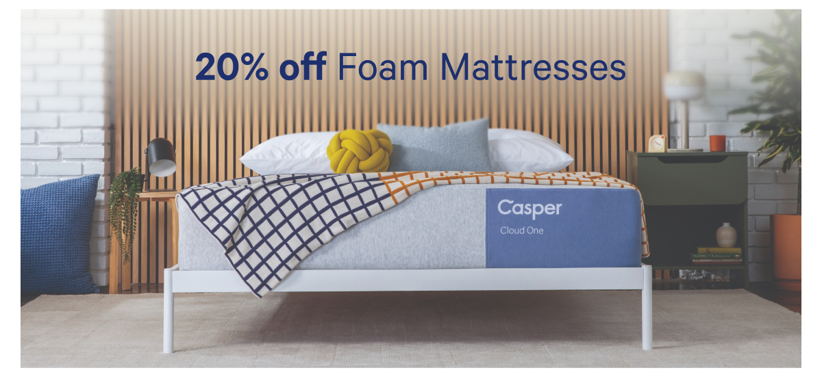 20% off Foam Mattresses