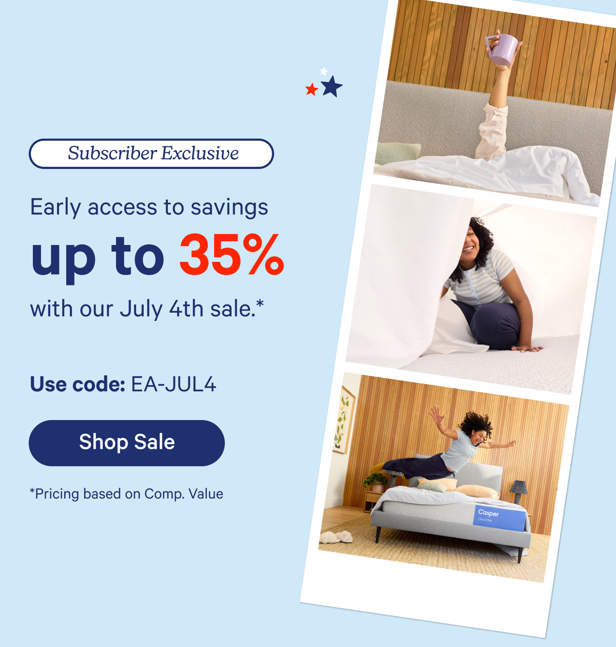 Early access up to 35% on July 4th Savings
