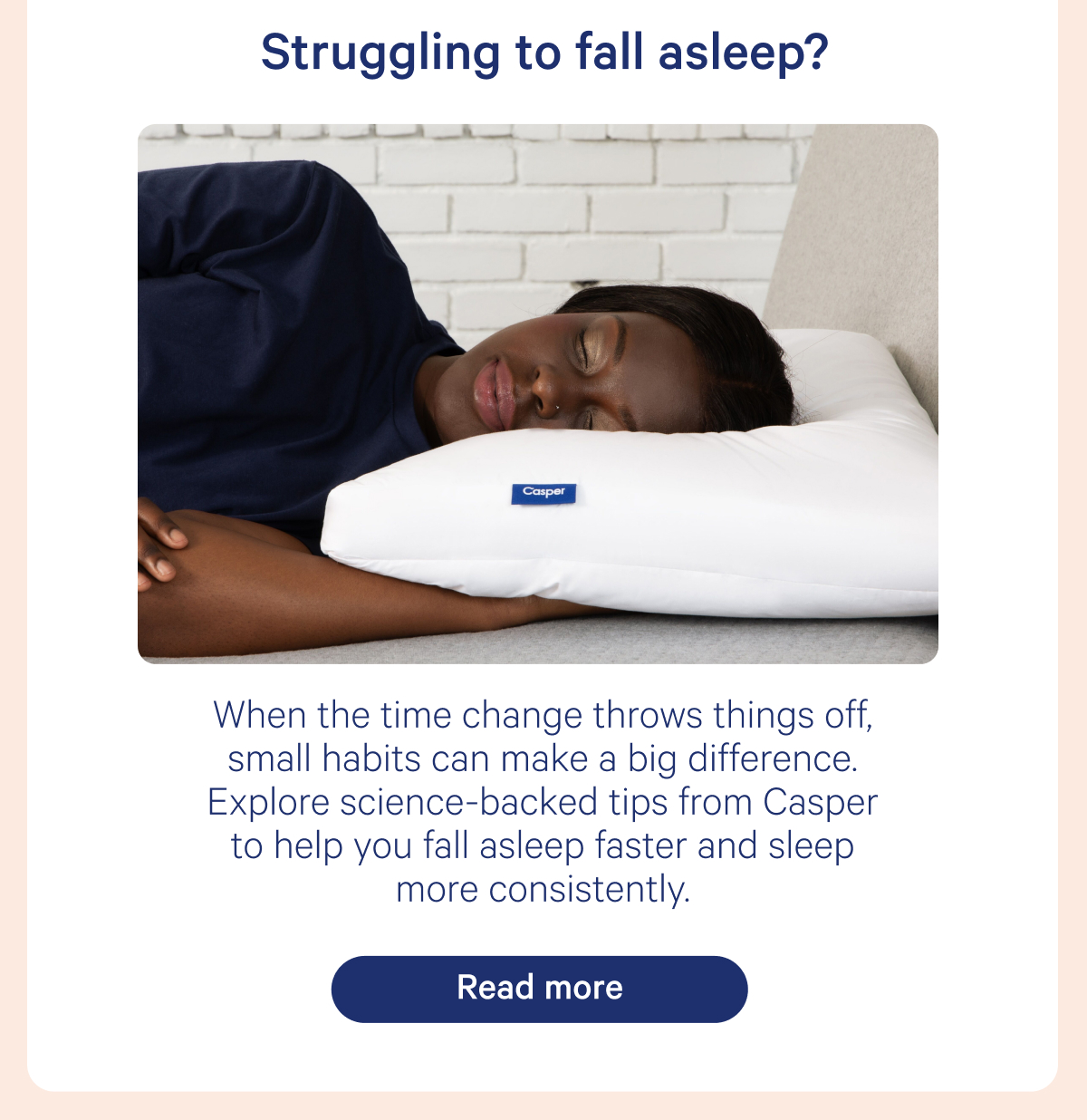 struggling to fall asleep?