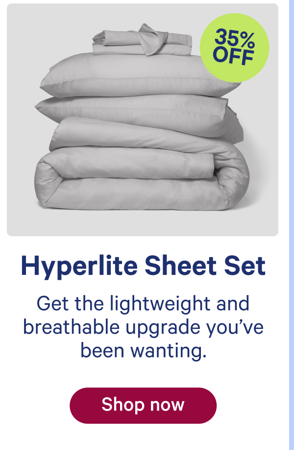 Hyperlite Sheet Set: Get the lightweight and breathable upgrade you've been wanting
