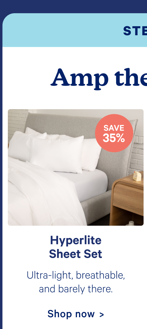 Hyperlite sheet set