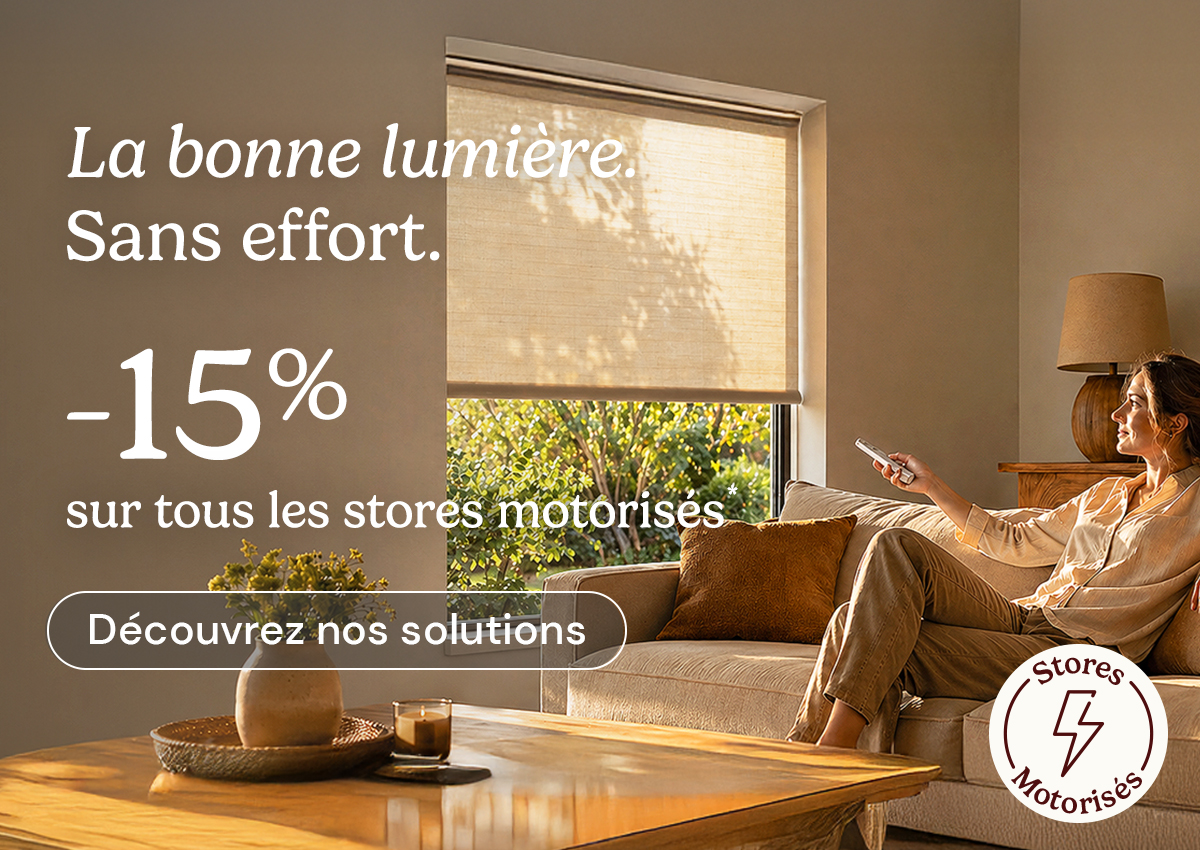 -15% sur nos stores motorisés avec MOTOR15
