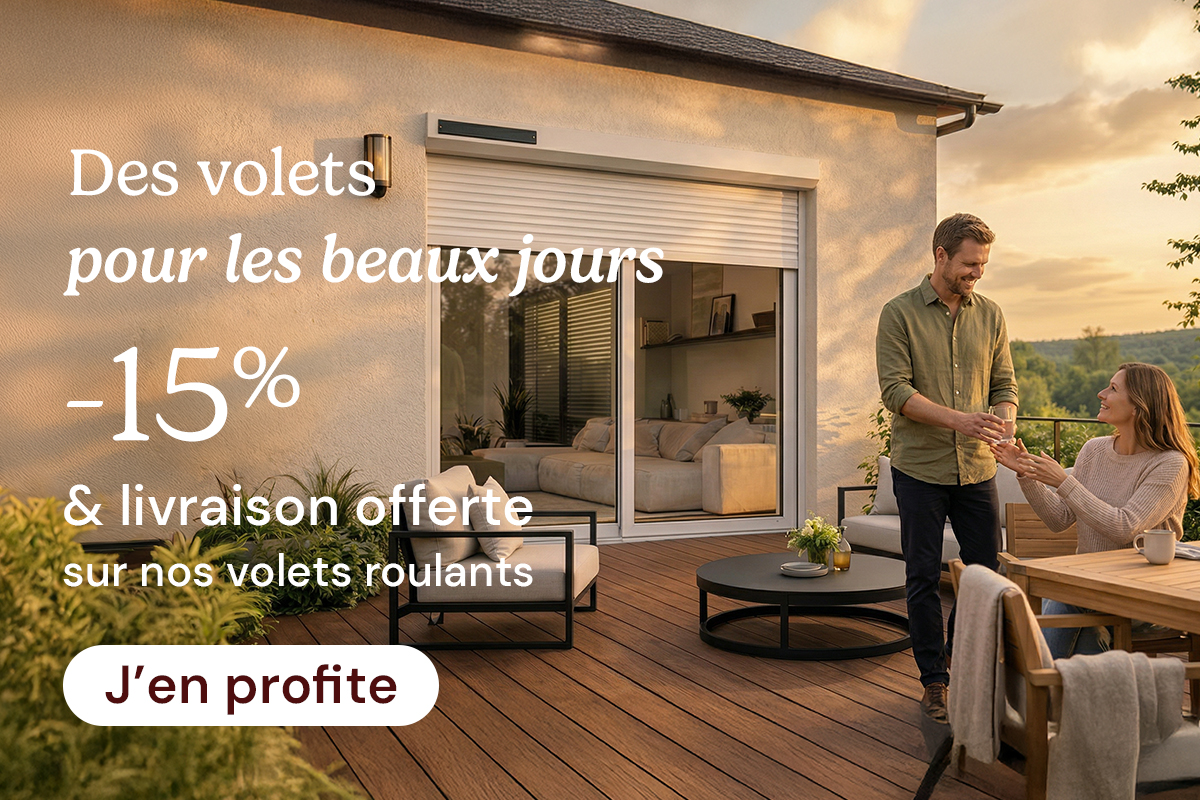 -15% sur tous les volets roulants avec le code VOLET15