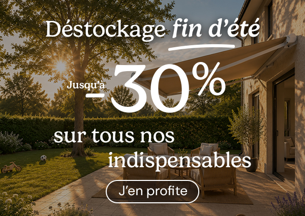 -20% sur les volets roulants, -10% sur les moustiquaires/stores extérieurs/stores adhésifs