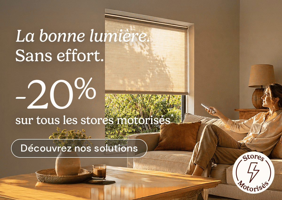 -15% sur nos stores motorisés avec MOTOR15