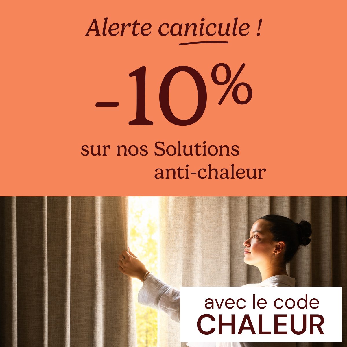 Alerte canicule : -10% sur les solutions anti-chaleur