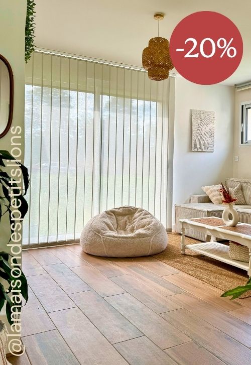 Store californien M1 beige irisé à -20%