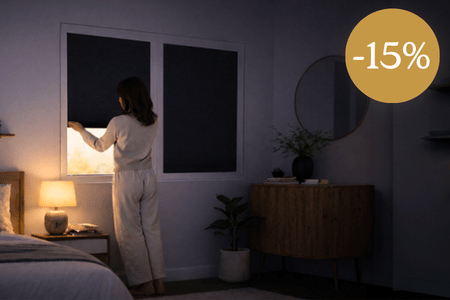 -15% sur le store plissé adhésif occultant total
