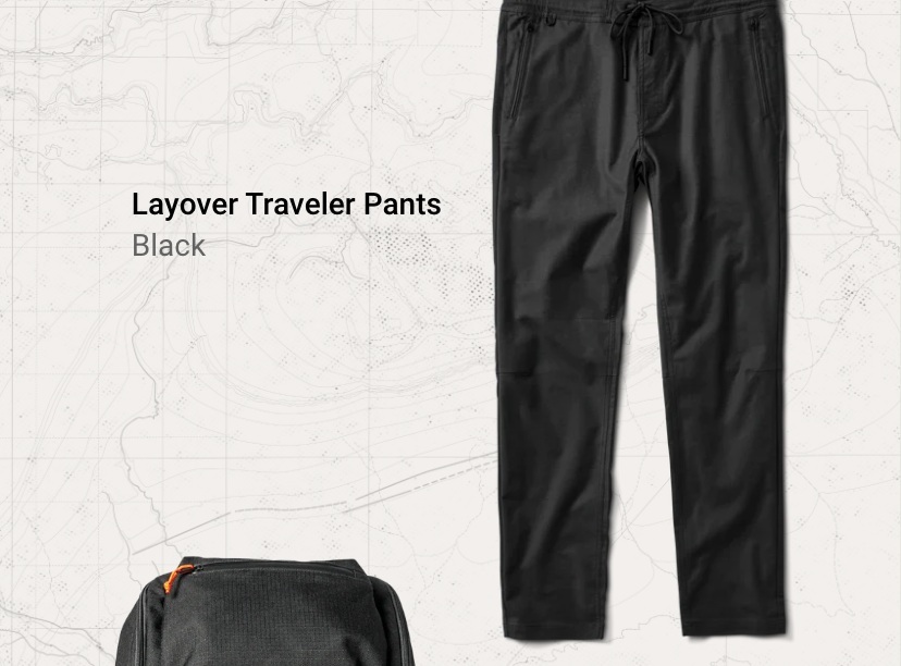 Shop Layover Traveler Pant Black