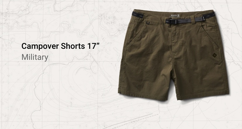 Shop Campover Shorts 17'' Military