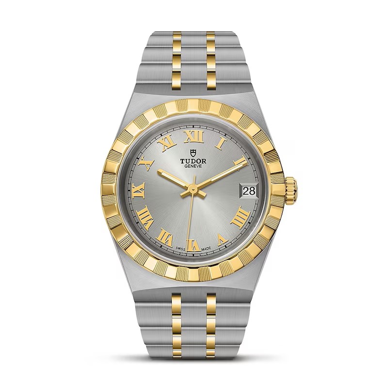 Royal 34mm 18ct Yellow Gold & Stainless Steel Bracelet