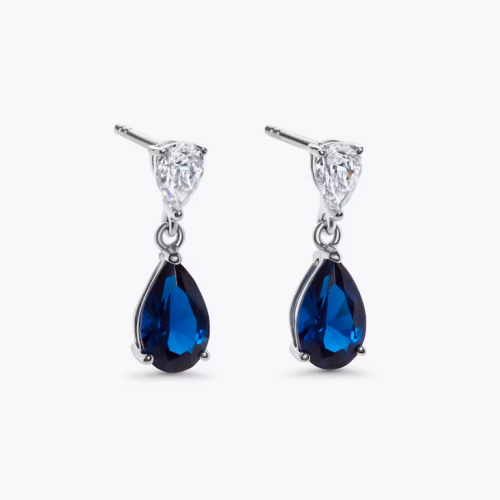 CARAT* LONDON Arabella Baby Sterling Silver Sapphire Earrings