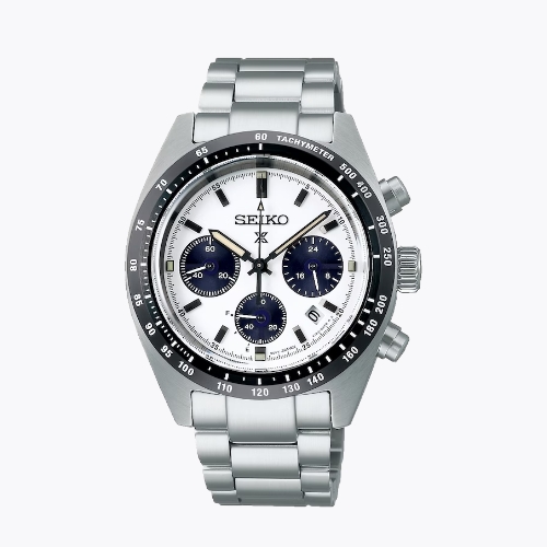 Seiko Prospex Speedtimer 1969 Men's White Dial & Stainless Steel Watch