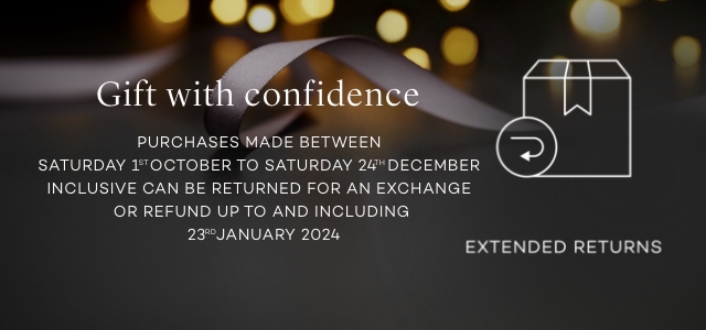 Extended returns until 23rd Jan 2024