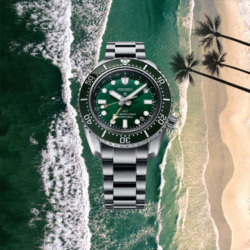 Seiko Prospex Marine Green GMT Bracelet Watch