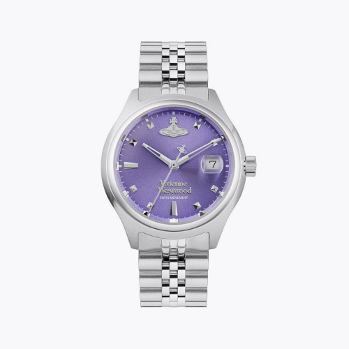 Vivienne Westwood Little Camberwell Lilac Dial & Stainless Steel Watch Vivienne Westwood Little Camberwell Lilac Dial & Stainless Steel Watch